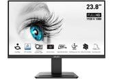 MSI PRO MP2412, 24", 1920 x 1080 (FHD), FreeSync, 100Hz, TUV Certified Eyesight Protection, 1ms, VESA Mountable, HDMI™ & Display Port (1.2a) Black /2 Years Warranty